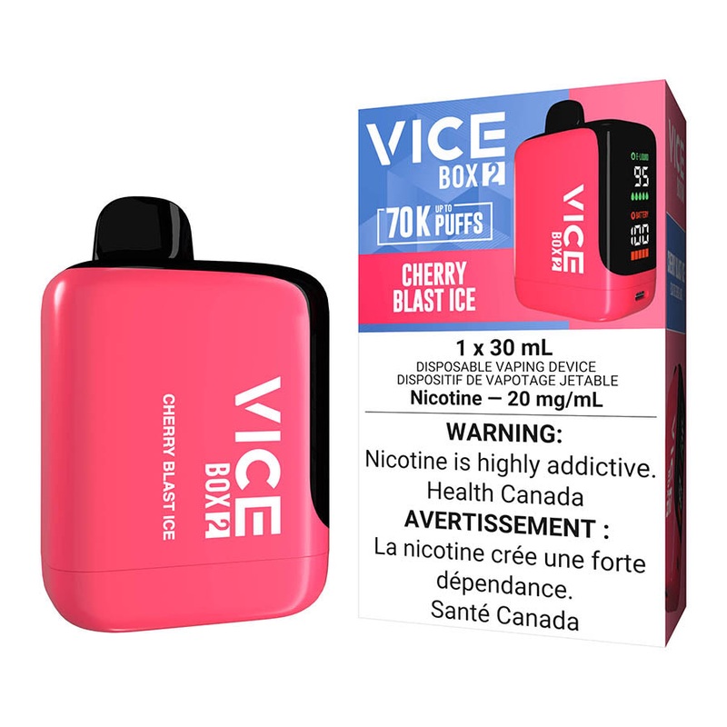 Vice Box 2 Disposable Vape Device – Cherry Blast Ice