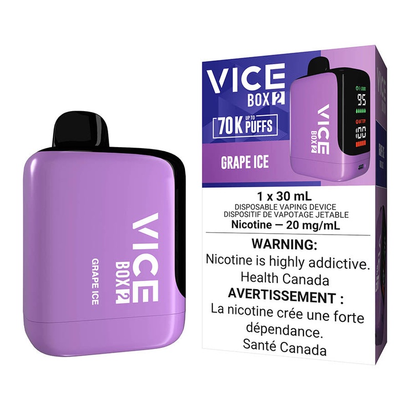 Vice Box 2 Disposable Vape Device – Grape Ice