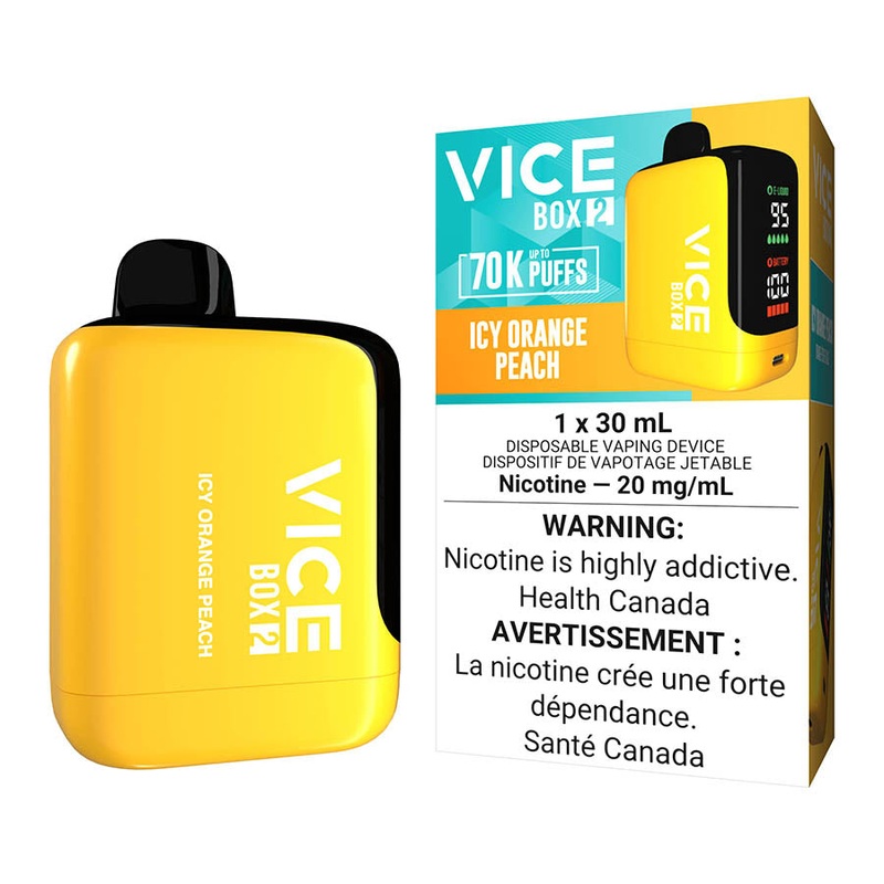 Vice Box 2 Disposable Vape Device – Icy Orange Peach