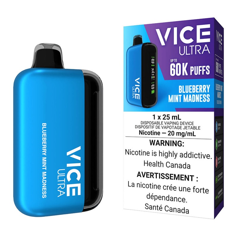 Vice Ultra Disposable Vape Device – Blueberry Mint Madness