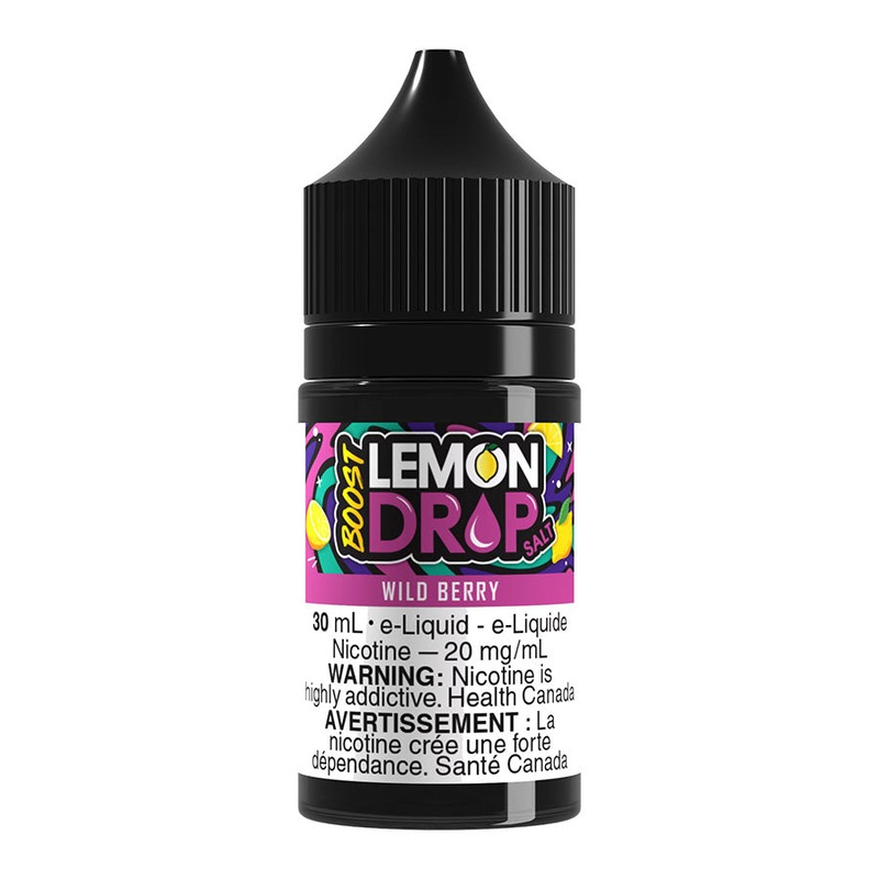 Lemon Drop Boost Salt Nic E-Liquid – Wild Berry 30ml