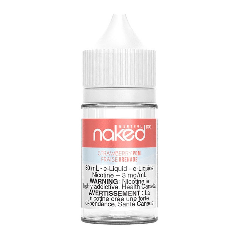 Naked100 Freebase E-Liquid – Strawberry Pom Menthol 30ml