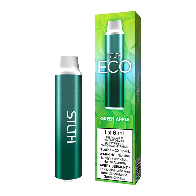 STLTH ECO Disposable Vape Device – Green Apple
