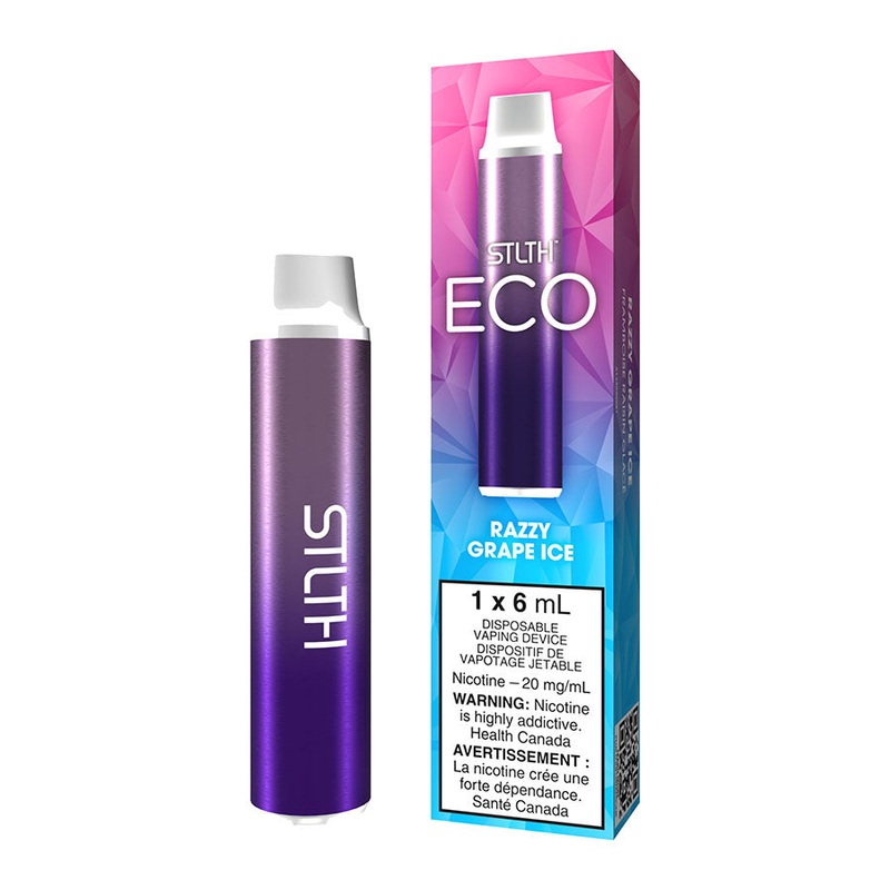 STLTH ECO Disposable Vape Device – Razzy Grape Ice