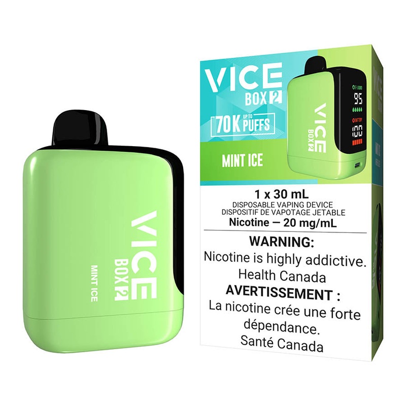 Vice Box 2 Disposable Vape Device – Mint Ice