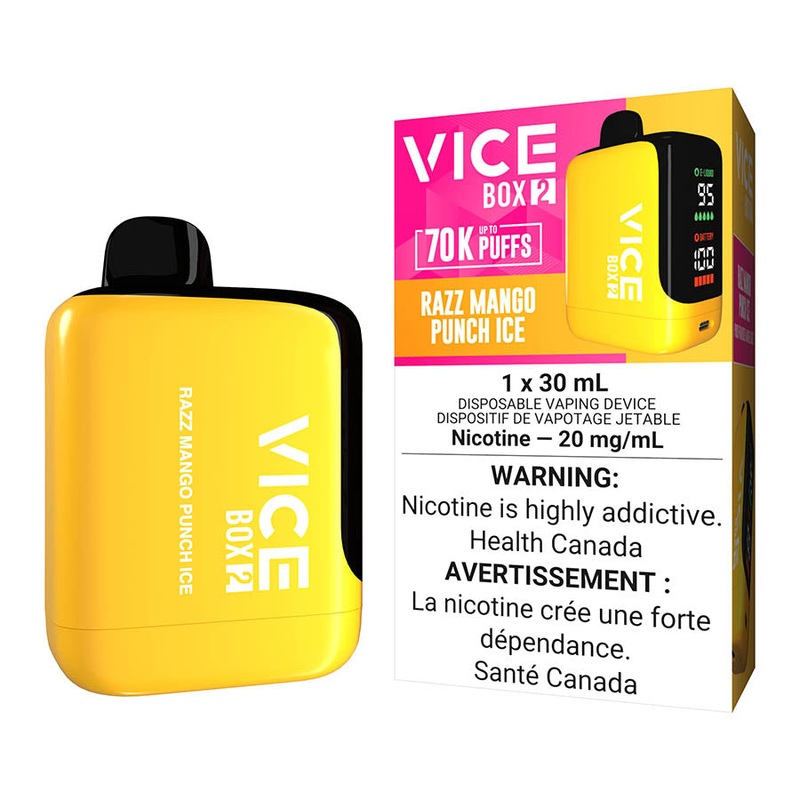Vice Box 2 Disposable Vape Device – Razz Mango Punch Ice