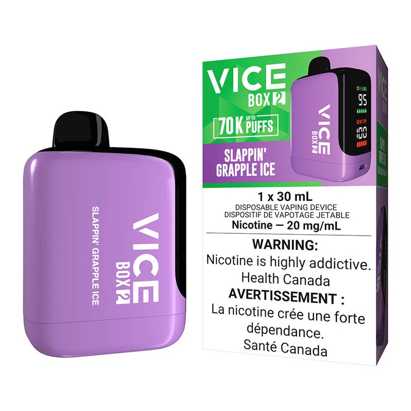 Vice Box 2 Disposable Vape Device – Slappin’ Grapple Ice