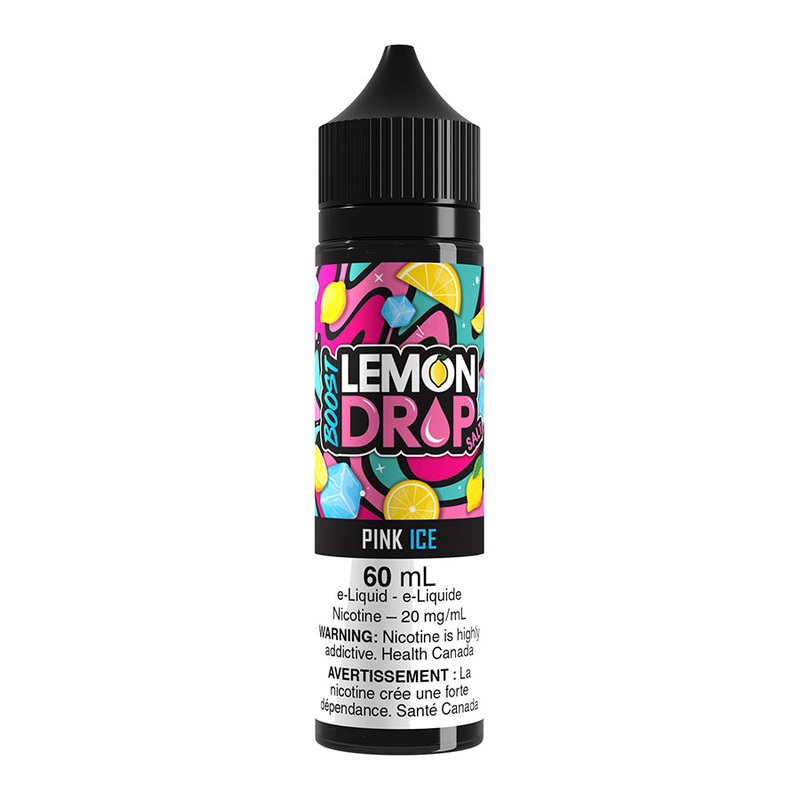 Lemon Drop Boost Salt Nic E-Liquid – Pink Ice 60ml