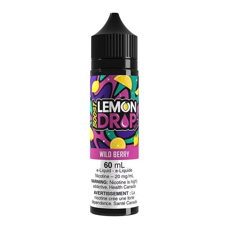Lemon Drop Boost Salt Nic E-Liquid – Wild Berry 60ml