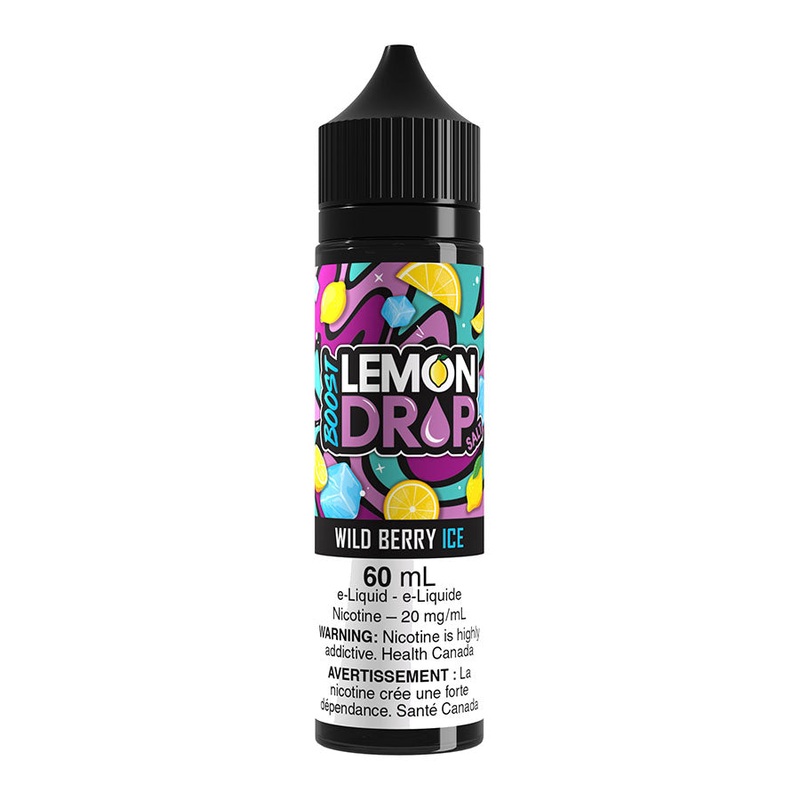 Lemon Drop Boost Salt Nic E-Liquid – Wild Berry Ice 60ml