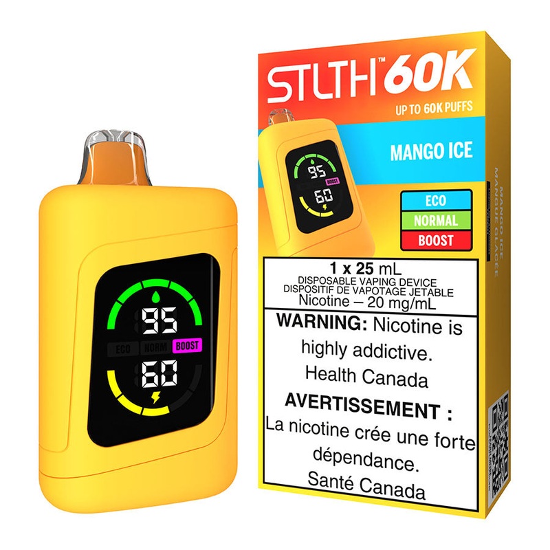 STLTH 60K Disposable Vape Device – Mango Ice