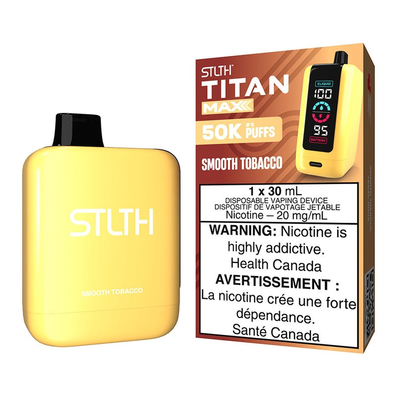 STLTH Titan Max Disposable Vape Device – Smooth Tobacco