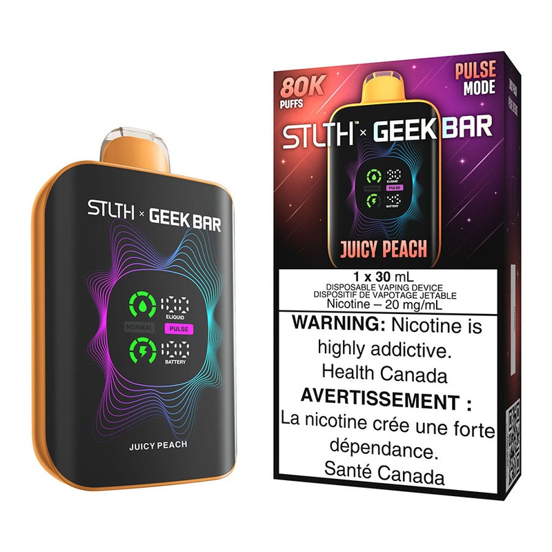 STLTH X Geek Bar Disposable Vape Device – Juicy Peach