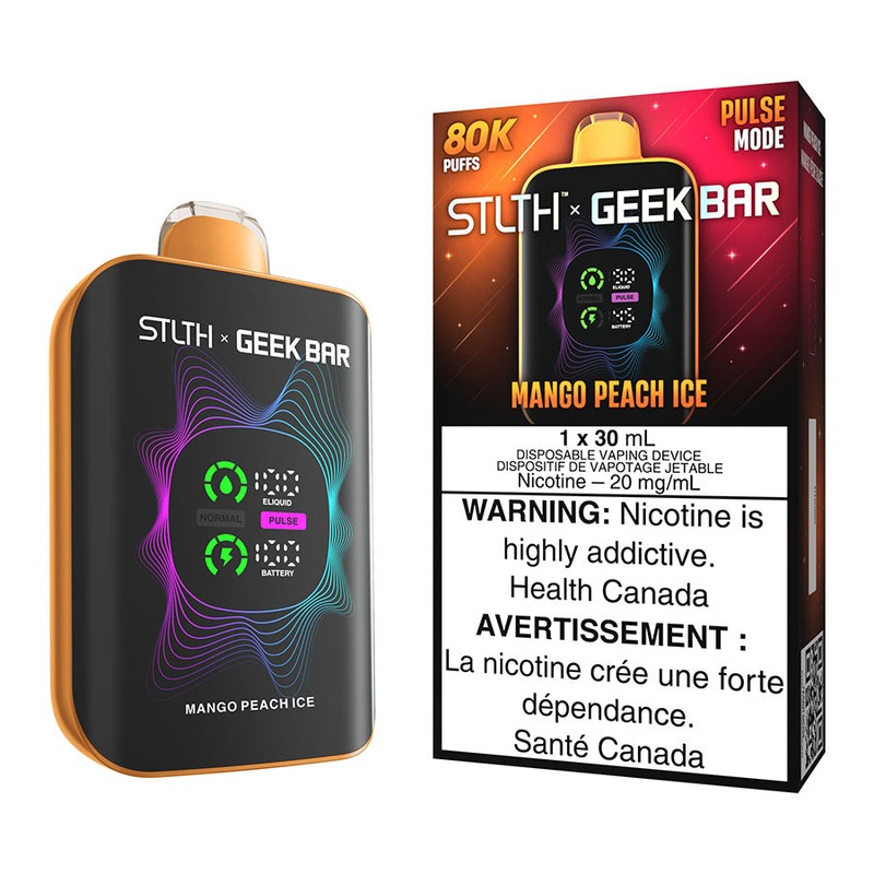 STLTH X Geek Bar Disposable Vape Device – Mango Peach Ice