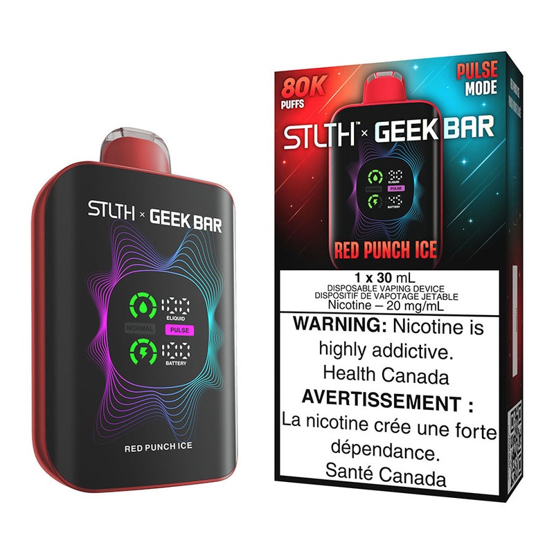 STLTH X Geek Bar Disposable Vape Device – Red Punch Ice