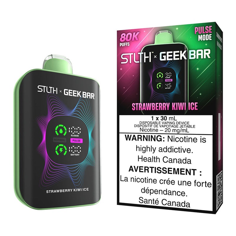 STLTH X Geek Bar Disposable Vape Device – Strawberry Kiwi Ice