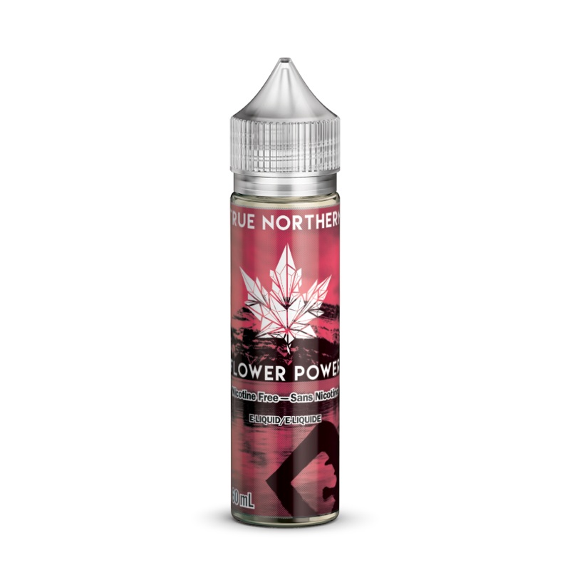 True Northern | Flower Power|60 mL|30 mL SALT|120 mL|0MG (Nicotine Free)|3MG|6MG|12MG|10MG|15MG|20MG
