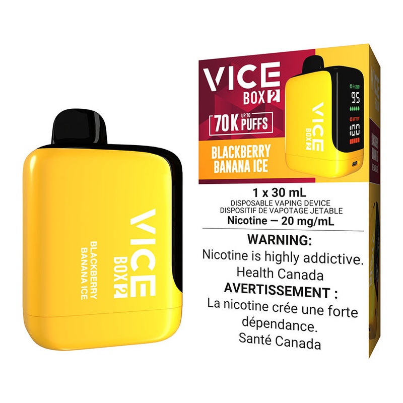 Vice Box 2 Disposable Vape Device – Blackberry Banana Ice