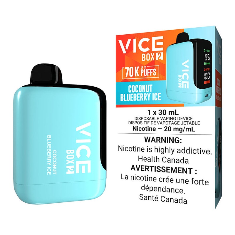 Vice Box 2 Disposable Vape Device – Coconut Blueberry Ice