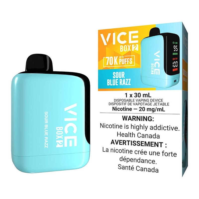 Vice Box 2 Disposable Vape Device – Sour Blue Razz