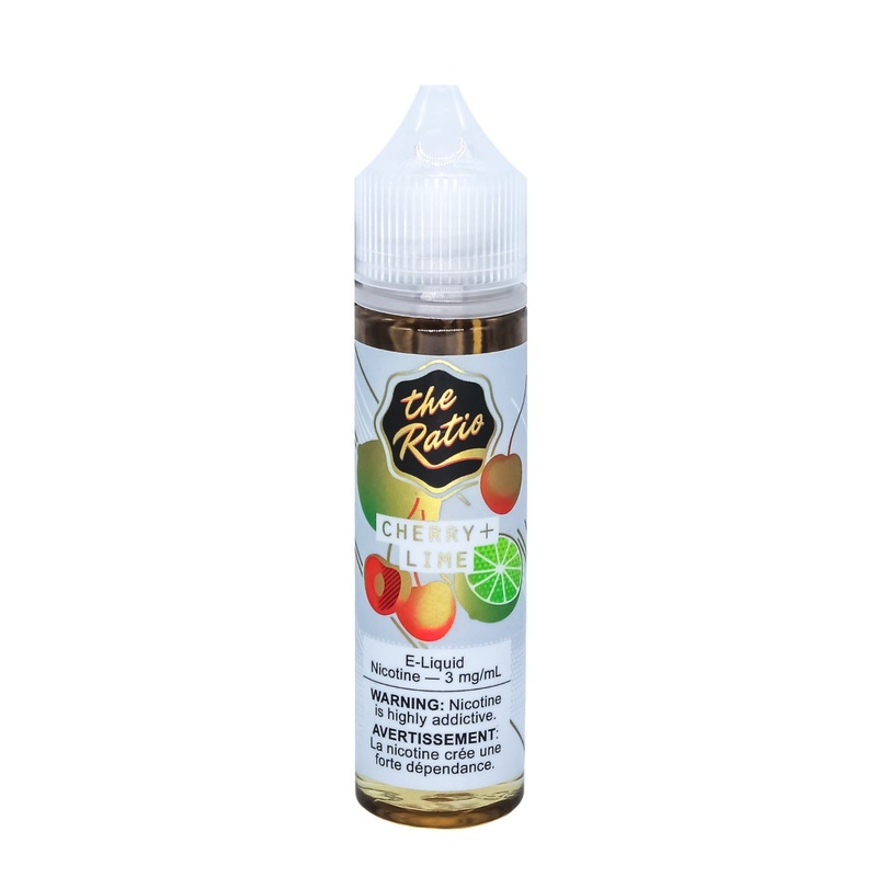 The Ratio | Cherry+Lime|60 mL|30 mL SALT|30 mL BOLD|0MG|3MG|6MG|10MG|15MG|20MG