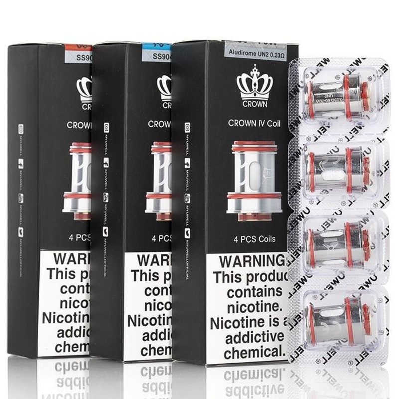 Crown 4 Replacement Coils|0.2 (70-80W)|0.4 (60-70W)|0.23 Mesh (60-70W)