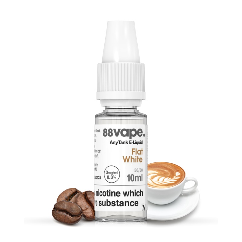 Flat White|3mg – 50/50|6mg – 50/50|11mg – PG 70%