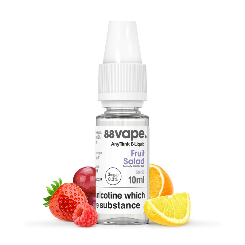 Fruit Salad|3mg – 50/50|6mg – 50/50|11mg – 50/50|16mg – 50/50
