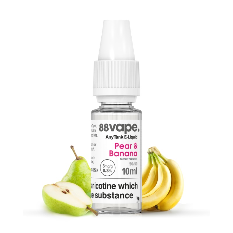 Pear & Banana|3mg – 50/50|6mg – 50/50|11mg – PG 70%