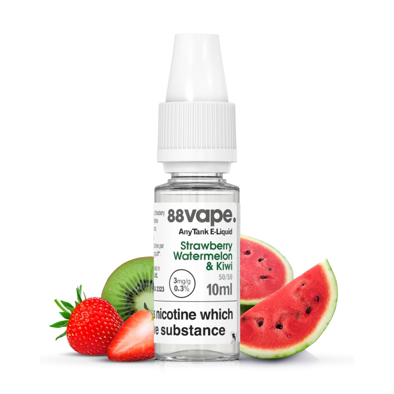 Strawberry, Kiwi & Watermelon|3mg – 50/50|6mg – 50/50