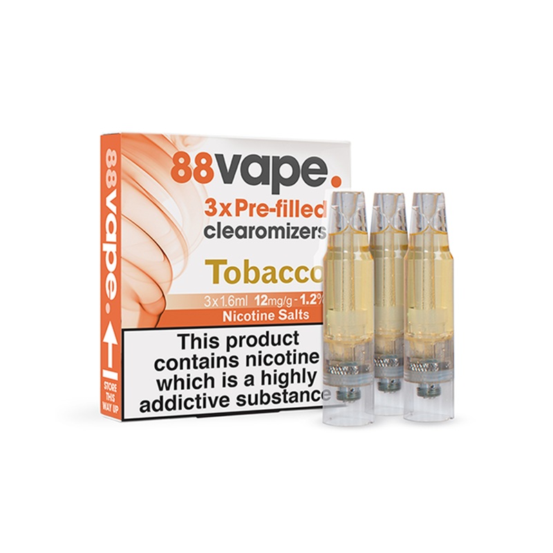 Tobacco Pre-Filled Clearomizers (x3)