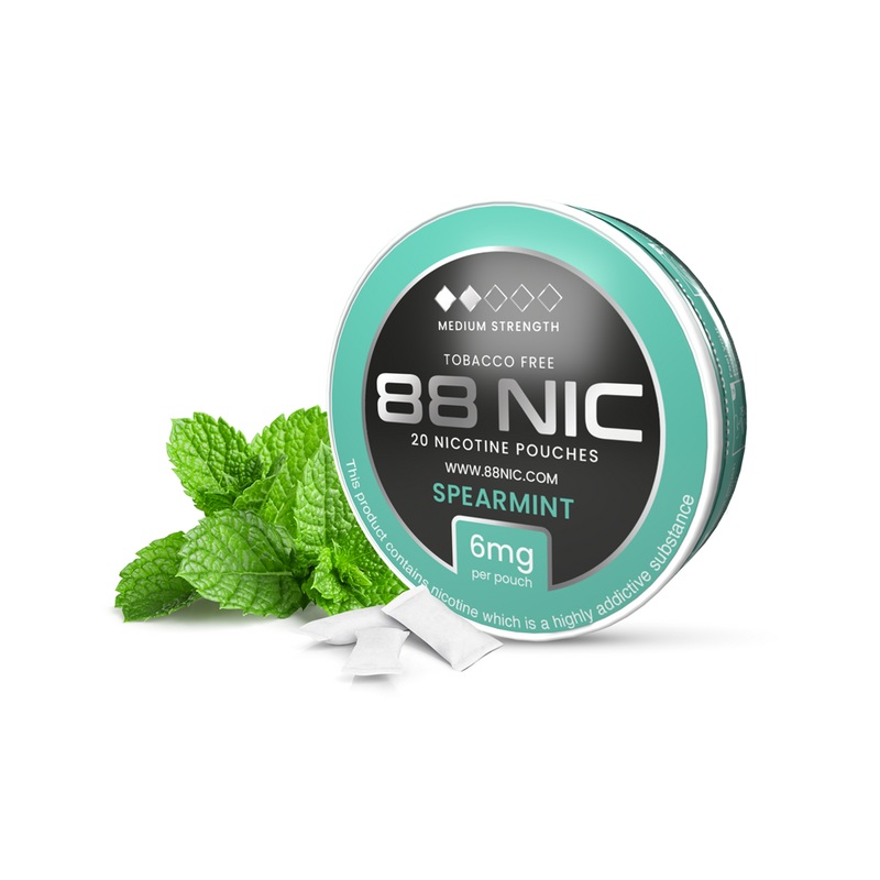 88 Nic Spearmint Nicotine Pouches