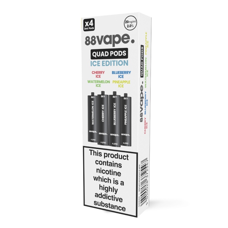 88Vape Quad Ice Edition Pods (x4)