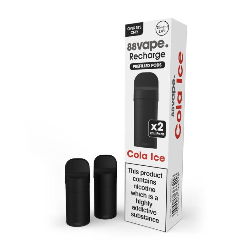 88Vape Recharge Cola Ice Pods (x2)