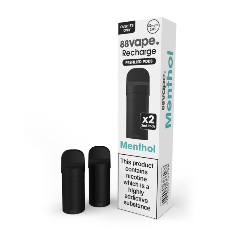 88Vape Recharge Menthol Pods (x2)