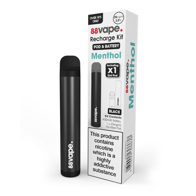 88Vape Recharge Pod Kit|Sour Raspberry|Strawberry Ice|Watermelon Ice|Menthol|Cola Ice|Tobacco|Grape Ice|Kiwi Passion Fruit|Raspberry Lemon|Strawberry Kiwi