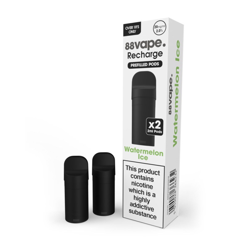88Vape Recharge Watermelon Ice Pods (x2)