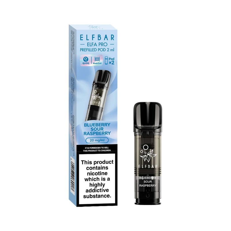 Blueberry Sour Raspberry Elf Bar Elfa Pro Pods (x2)