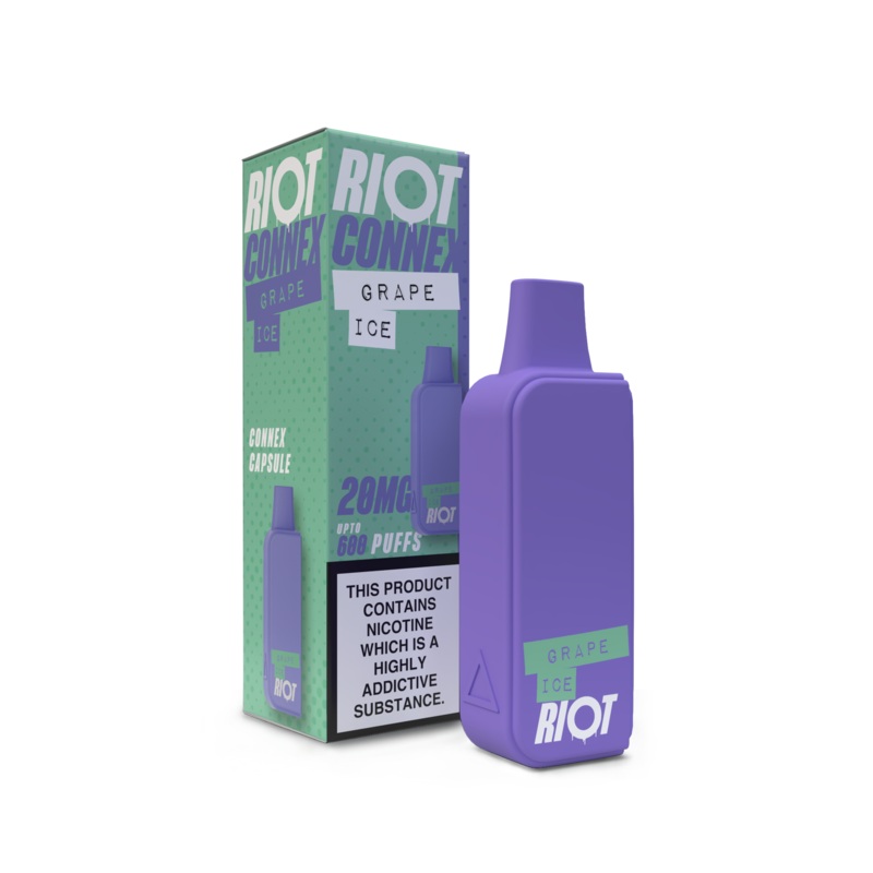 Grape Ice Riot Connex Pod|20mg (2%)|10mg (1%)