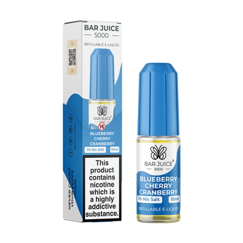 Blueberry Cherry Cranberry Nic Salt E-Liquid – Bar Juice 5000