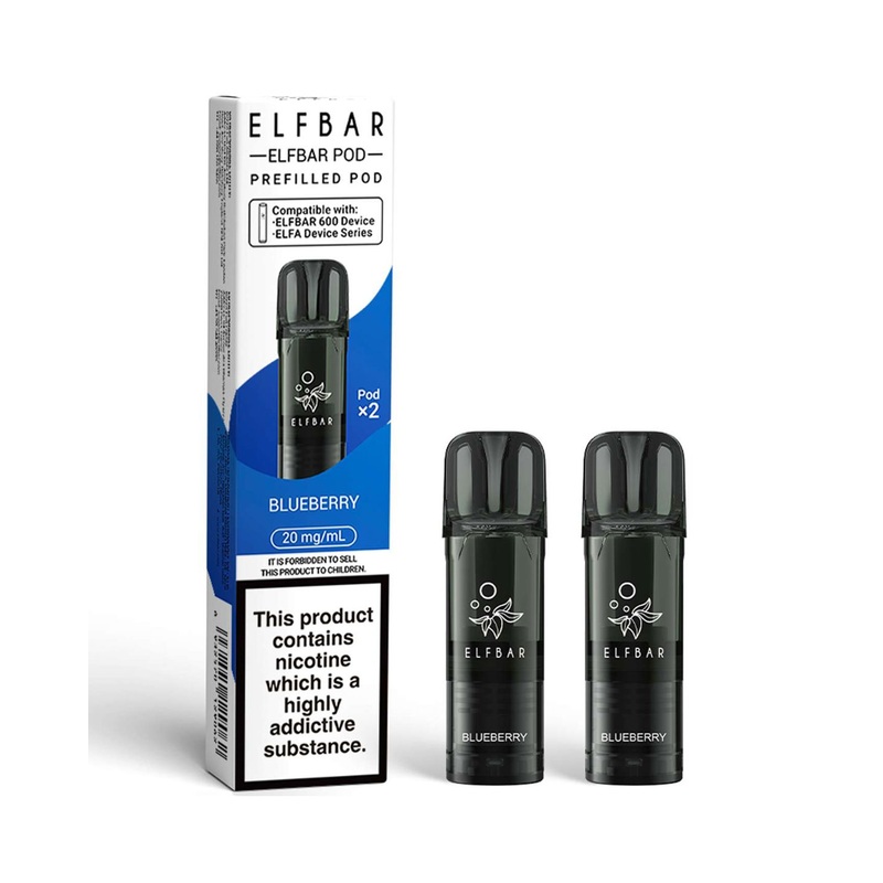 Blueberry Elf Bar 600 Pods (x2)