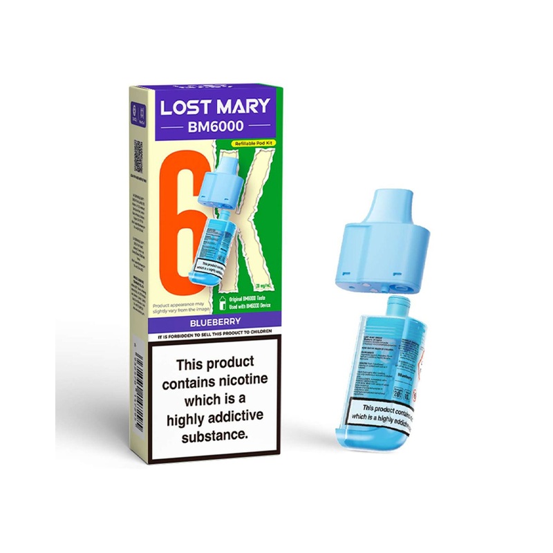 Blueberry Lost Mary BM6000 Refill Pod