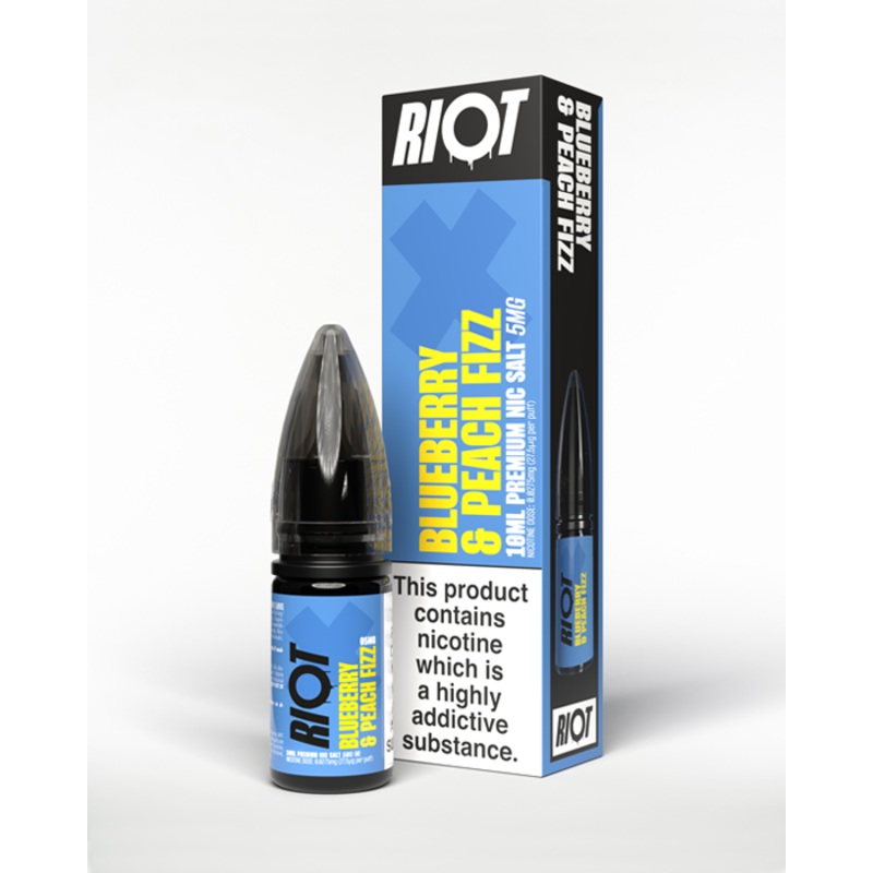 Blueberry Peach Fizz Nic Salt E-Liquid – Riot X