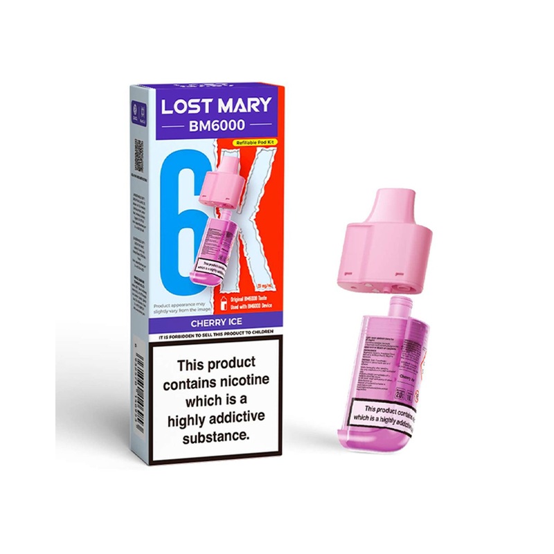 Cherry Ice Lost Mary BM6000 Refill Pod