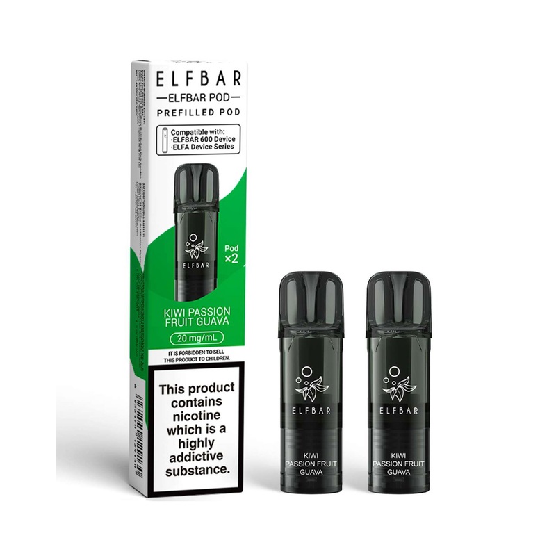 Kiwi Passionfruit Guava Elf Bar 600 Pods (x2)