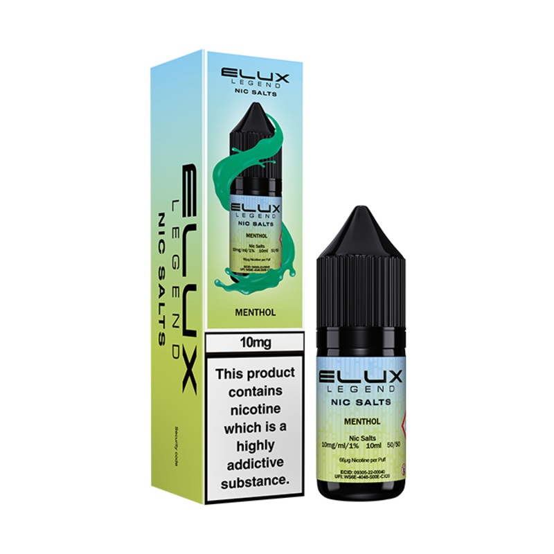 Menthol Nic Salt E-Liquid – Elux Legend