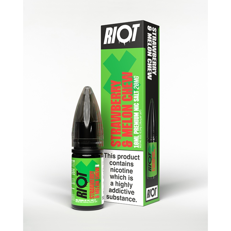 Strawberry Melon Chew Nic Salt E-Liquid – Riot X