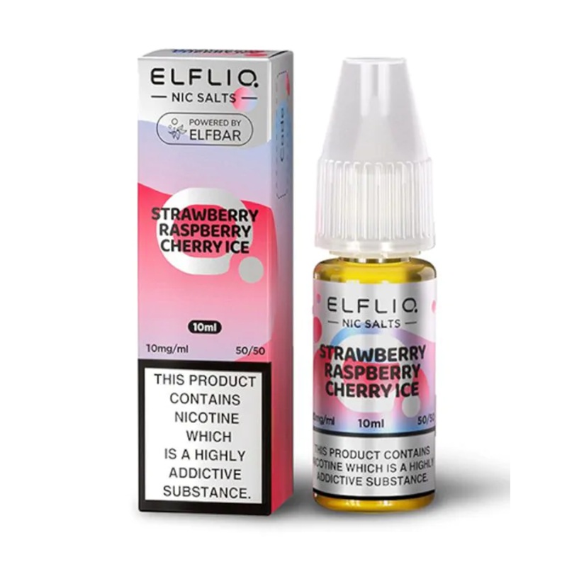 Strawberry Raspberry Cherry Ice Nic Salt E-Liquid – ElfLiq