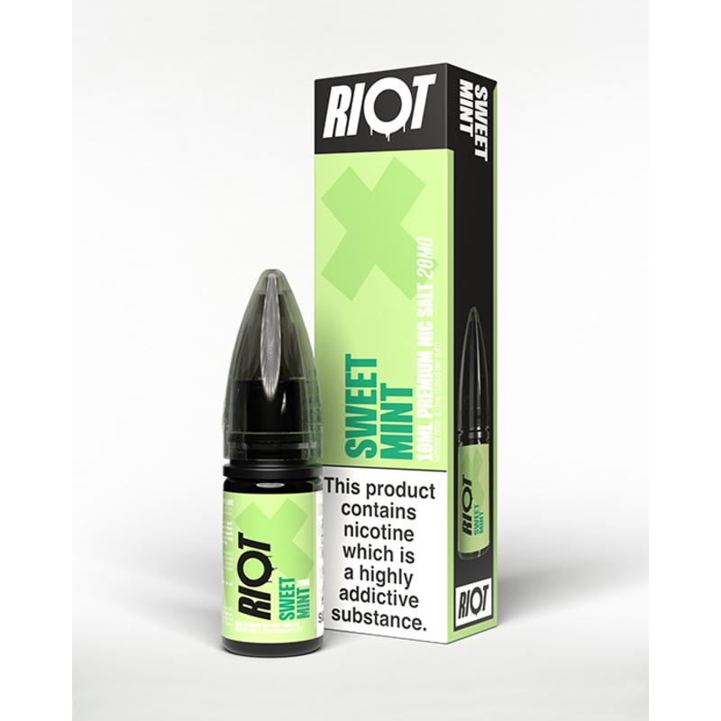Sweet Mint Nic Salt E-Liquid – Riot X