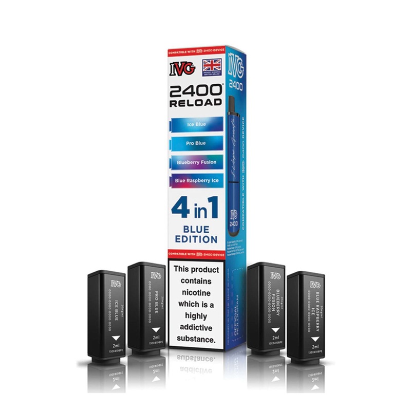 Blue Edition IVG 2400 Reload Refill Pods (x4)